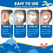 20/40pcs - Baby Waterproof Ear Covers - Shower, Bath And Swimming Ear Protectors, Transparent Plastic Ear Covers, Suitable For Children And Teenagers