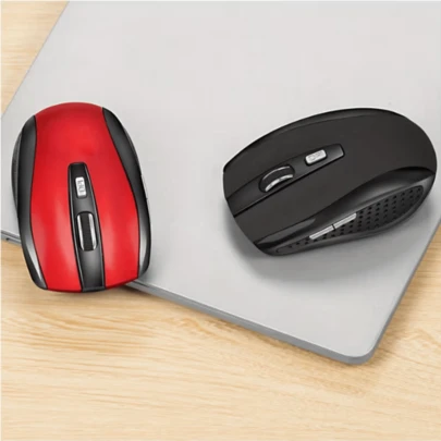 1 PC Wireless Mouse - Wireless Mouse For Laptop, 2.4GHz Wireless Mouse With USB Receiver, Ergonomic Mouse With 1600 DPI Optical Resolution, Compatible With Computer & Chromebook