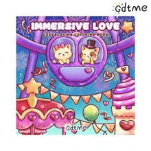 GDTME 1 Stück "Liebe am Valentinstag" Themen Malbuch, 24 Seiten, Geschenkbuch zum Malen für Geliebte, Größe 20x20cm, klare und einfache Muster, hilfreich zur Entspannung und Stressabbau, geeignet als Valentinstags- oder Ramadan-Geschenk, Malbuch für Erwachsene, unverzichtbares Malbuch für Familien. Enthält einfache Tierillustrationen und süße Szenen zum Ausmalen. - Perlmutt verdickt 086 - Übersicht 9