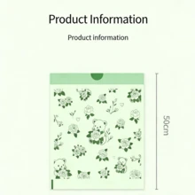 100pcs Large Size Garbage Bags - Household Pull-Cord Style Tear-Resistant High Capacity Tote Bags, Magnolia Flower Pattern, Thick Material, Suitable For Home Use, Non-Tear, Easy To Clean.