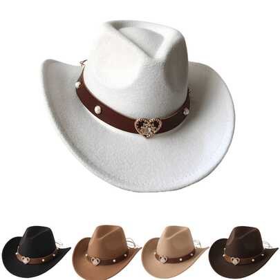 Women's Heart Pearl Hat