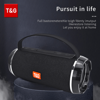 Wireless Speaker TG-116C Portable TWS Powerful Box Outdoor Speakers Waterproof Subwoofer 3D Stereo Sound HandsFree Call