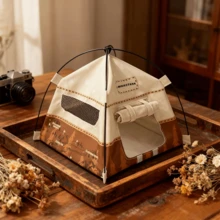 12pcs Mini Toy House, Camping Tent Toy Set, Mobile Doll Decor, Mini Scene Accessories, Photography Props, Toy Gift, Mini Scene Model Tent, Mini Outdoor Camping, Mini Landscape Photography Props Decor Accessories, Mini Desktop Decor - Multicolor - View 3