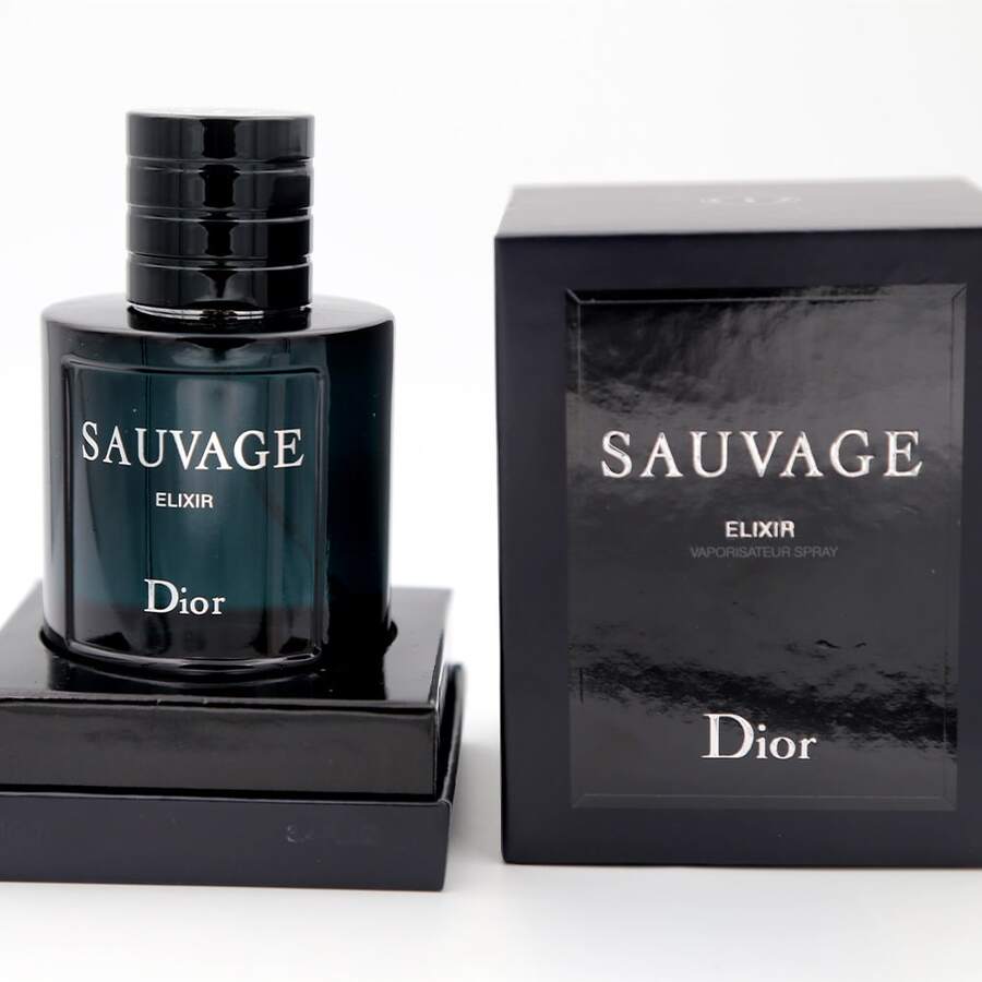 Christian Dior Sauvage Elixir Eau De Parfum EDP Spray 3.4oz 100ml Long-Lasting Earthy-Woody Fragrance For Men
