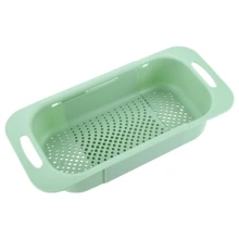 1pc Retractable Kitchen Sink Drain Basket, Multifunctional Fruit & Vegetable Strainer, Collapsible Dish Drying Rack & Washing Basin For Home Use - Multicolor - View 13