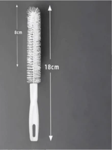 Cepillo de mango largo multifuncional, cepillo de limpieza doméstico, adecuado para botellas, cristalería, copas de vino, elemento esencial de limpieza de cocina - Multicolor - Ver 2