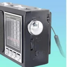 BOSSNEY bocina radio portátil AM/FM/SW: con carga solar,con función de iluminación, con lámpara.con Altavoz y Conector para Auriculares, Ideal para Interiores, Exteriores y Emergencias USB/TF/FM/BT/TWS multifunción recargable exteriores camping música viajes energía alternativa batería larga duración sonido potente - Negro - Ver 5