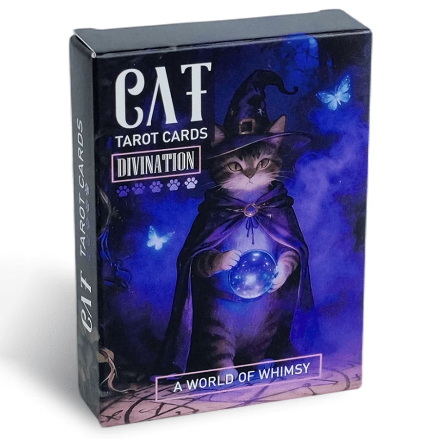 Cat Tarot Cards – Whimsical Feline-Themed Divination Deck For Self-Reflection & Intuition | Stunning Artwork (The Fool, The Sun, Etc.) – Ideal For Spirituality Enthusiasts & Cat Lovers | Portable Card Set For Daily Guidance & Mystical Fun - Multicolor - View 1