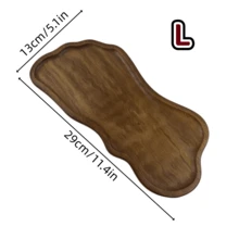 造型独特的木质托盘，高档浴室收纳托盘，浴室木托盘，厨房收纳，家居装饰，化妆品收纳托盘，浴缸木托盘，适合存放香水、蜡烛、香皂、珠宝等，是斋月、情人节和新年理想的礼物。 - 棕色 - 查看 7