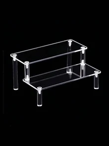 1 Peça Organizador de Maquiagem Acrílico, Expositor Transparente Multicamadas, Adequado para Perfume, Cuidados com a Pele, Banheiro, Quarto, Decoração Doméstica, Design Trapezoidal Resistente - Multicolorido - Visão 8