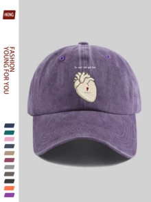 1pc Vintage Baseball Cap With Heart Map Print - Unisex Summer Style, Classic Black With Funny "You Are Here" Valentine's Day Print, Breathable Adjustable Trucker Papa Hat, Suitable For Outdoor Sports, Gatherings, Camping, Fishing, Travel, Great Gift For Soulmate Anniversary Or Girlfriend - A - View 9