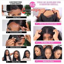 200% Density Lace Front Wig, Blended Hair, Natural Wave, Transparent Brazilian Virgin Hair Lace Front Wig, 13x4, 5x5, 13x6 Lace Front Wig, Pre-Plucked, With Baby Hair, Suitable For Women, Natural Black, 8-34 Inches - Natural & Black - View 11