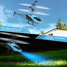 Helicóptero Infantil Rc Mini Juguete De Plástico Con Carga Usb Azul - Azul - Ver 7
