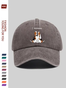 1pc Cute Wedding/Valentine's Day Baseball Cap, Featuring Cartoon Animal Pattern Print Design, Lightweight Breathable Polyester, Adjustable Strap, Unisex, Suitable For Teenagers, Streetwear, Outdoor Sports, Gatherings, Camping, Fishing, Travel, Perfect Gift For Family And Friends - A - View 16