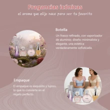 Set de 4 Perfumes para Mujer Aroma Floral Frutal | Aroma Floral Frutal Fresco | Colección "Carta de amor natural" | Mini para bolsa y viaje | Regalo para Año Nuevo, Reyes Magos, San Valentín y Cumpleaños - Múltiples aromas - Ver 7