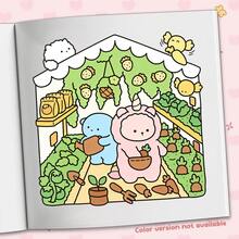 40 Pages 190g "Cozy Home" Cute Adult Coloring Book, Warm Home Animal Scenes, Easy Hand-Drawn Coloring, Stress-Relieving Creative Fun Stationery, Healing Leisure Doodle Book, Perfect Gift For Wedding Season, Mother's Day - DIY COMFY HOME - View 6