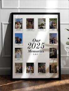 Custom 2025 Couples Photo Collage Template: Anniversary Gift (Canva Editable, Digital Download) - Multicolor - View 10