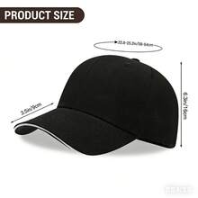 1pc Sharp K- Logo Baseball Cap, Casual Hat, Machine Washable, Very Suitable For Running, Fitness, Outdoor Sports Travel Hat - 黑色 - 查看 7