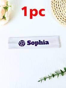 1/3/5pcs Personalized Sports Headband, Women Personalized Headband, Yoga Sports Personalized Headband, Bridesmaid Gift, Personalized Name Headband, Hair Accessories, Unique Gift For Birthday, Party, Anniversary, Special Occasion, Wedding Hair Accessories, Colorful, Cute, Fun, Kawaii Style - Multicolor - View 15