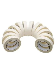 White Masking Tape, No Residue, Easy To Tear By Hand, Moderate Adhesiveness. Suitable For Lining, Masking, Reserving White Space In Oil Painting, Protecting Canvas. Can Be Freely Cut For Wall Decoration, Tile Caulking, And Renovation Masking. Versatile And Easy To Use For Various Scenarios. - Multicolor - View 3