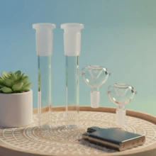 Mini Glass "Snapper" Bowl, Perfect For Quick Personal Hits, Conserves Material - Trong sáng - Xem 2