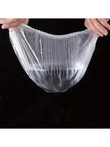 100pcs Household Food Wrap Film, Thickened Leftover Dish Covers, Fruit Preservation Film, Kitchen Refrigerator Food Wrap - Transparent - View 10