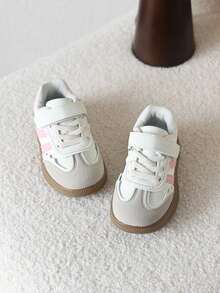 1 par de zapatillas casuales para niños, zapatos deportivos de primavera para niños, zapatillas de suela blanda para niñas - Rosa - Ver 4