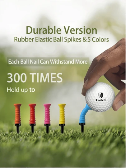 1 pieza camiseta de golf flexible de goma 360° | Baja fricción multicolor | Duradero para práctica, competición y regalos (3.2 pulgadas/81mm)