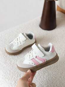 1 par de zapatillas casuales para niños, zapatos deportivos de primavera para niños, zapatillas de suela blanda para niñas - Rosa - Ver 2