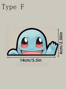 pokemon 新款宝可梦汽车贴纸，经典角色造型，可爱车身贴花，防水防紫外线，持久耐用，不易脱落褪色，是打造个性化吸睛DIY汽车造型的理想之选，适用于汽车装饰、家居装饰、生日派对、节日装饰等场合，实物比图片更漂亮