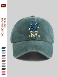 1pc Artistic 67 Print Outdoor Fishing Sun Hat, Comfortable Breathable Lightweight, Adjustable Size, With Fun Blue Letter Print, Essential For Minimalist Enthusiasts, Suitable For Fishing, Fly Fishing, Hiking, Hunting, Camping, Picnicking, Beach Vacation, Ideal Gift For Valentine's Day, Father's Day, Carnival, Halloween, For Family And Friends - A - View 20