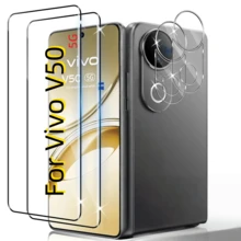 4pcs Screen Protector & Lens Protector Set Compatible With Vivo / Lite/V50/V50 Lite/X300/X300 Pro/X200/X200 Pro/X200FE, Fashionable Design, Perfect Fit, Glass, High-Quality Protective Film, Smartphone Screen Protector, Tempered Glass Protector, Smartphone Accessories, Smartphone Care Kit, Thin Design, Smartphone Protective Film - Clear - View 16