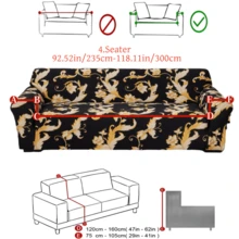 1 tấm vải lụa sữa chống trượt, co giãn, dùng để trang trí ghế sofa, phù hợp với ghế sofa 1/2/3/4 chỗ ngồi, chống bụi và lông thú cưng, họa tiết lông vũ in nổi, thích hợp cho mùa xuân, hè, thu, đông. - Nhiều màu - Xem 14