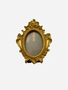 1pc Vintage European Style Resin Carved Decorative Photo Frame, Classical Retro Home Decor Gift, Birthday/Graduation Present - Multicolor - View 13