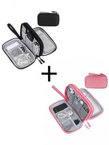 1pc Multi-Functional Nylon Toiletry Bag, Handheld Organizer Bag With Multiple Pockets & Mesh Divider, Large Capacity Wallet, Big Size Double Zipper Toiletry Pouch, Unisex, Essential For Short Trips, Travel, Back To School, Water-Resistant Electronics Storage Bag - Multicolor - View 21