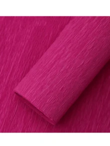 1 Roll Crinkle Paper, Thicker & Longer Options, Colored Thick Crinkle Paper Roll, Comes With 10pcs Green Floral Stem Wire, Suitable For Making Flowers, Origami And Party Decorations, Wedding And Party Handmade Bouquet Materials - Craft Supplies - Multicolor - View 20