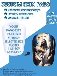 1 Pair 12*8CM Glossy Shin Guards, High Density Anti-Pressure Material, Super Protective, Upgrade, Unisex