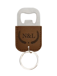 1/2/3/5/10/20pcs Personalized Leather Keychain, 2-In-1 Bottle Opener Keychain With Name, Multi-Functional Car Key Chain And Bag Charm - Multicolor - View 25