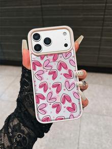 1 chiếc ốp lưng điện thoại hình trái tim bằng acrylic màu hồng có nam châm, tương thích với iPhone 17 Pro Max/17 Pro/17/16 Pro Max/16 Pro/16/15 Pro Max/15 Pro/15 Plus/15/14 Pro Max/14 Pro/14 Plus/14/13 Pro Max/13 Pro/13/12 Pro/12/11/11 Pro Max/11 Pro XS XR X 7 8 và Galaxy S25/A14/A15/A35/A55/S22/S23/S24 FE/S25/S24 Ultra, mềm mại, bao phủ toàn diện, thích hợp làm quà sinh nhật cho bạn gái, bạn trai hoặc sử dụng cá nhân. - Hồng - Xem 3