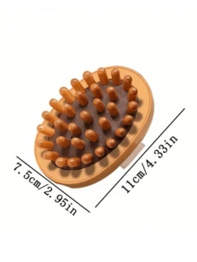 2/1件按摩刷，全身按摩垫经络刷，塑料刮痧按摩工具，缓解疲劳酸痛，适用于腹部和腿部，柔软毛家用按摩器，按摩工具 | 柔软毛按摩刷 - 彩色 - 查看 8