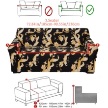 1 tấm vải lụa sữa chống trượt, co giãn, dùng để trang trí ghế sofa, phù hợp với ghế sofa 1/2/3/4 chỗ ngồi, chống bụi và lông thú cưng, họa tiết lông vũ in nổi, thích hợp cho mùa xuân, hè, thu, đông. - Nhiều màu - Xem 15