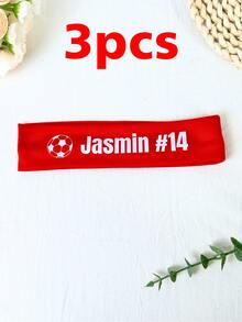 1/3/5pcs Personalized Sports Headband, Women Personalized Headband, Yoga Sports Personalized Headband, Bridesmaid Gift, Personalized Name Headband, Hair Accessories, Unique Gift For Birthday, Party, Anniversary, Special Occasion, Wedding Hair Accessories, Colorful, Cute, Fun, Kawaii Style - Multicolor - View 27