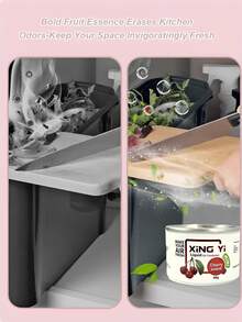 Premium Scented Car Air Freshener In Wooden Jar- Long-Lasting Aromatherapy For Vehicles, Homes & Offices, Choose From 11 Scents, Natural Balm & Compressed Tablet, Lasts Up To 60 Days:Pineapple/Green Apple/Vanilla/New Car/Strawberry/Cherry/Hami Melon/Litchi/Peach/Sweet Melon/Shangri-La - A - View 3