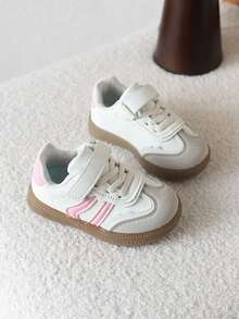 1 par de zapatillas casuales para niños, zapatos deportivos de primavera para niños, zapatillas de suela blanda para niñas - Rosa - Ver 5