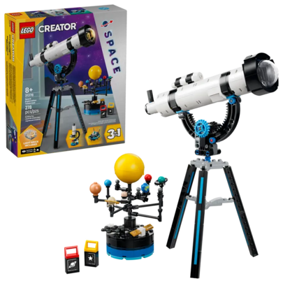 LEGO Bộ lắp ráp Building Blocks Creator Kính viễn vọng khám phá không gian 3 trong 1 31378