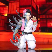 猗窝座，De.Mon/Slayer: Kimetsu No Yaiba，动漫手办，动漫周边，动漫角色雕像，桌面摆件，电脑装饰，收藏手办，圣诞礼物，小礼物，收藏品 - 彩色 - 查看 2