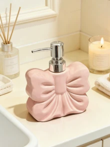 1个北欧风可爱蝴蝶结可重复使用可灌装洗发水/沐浴露瓶，高端浴室装饰，生日/节日礼物，男女皆宜，返校季装饰 - 彩色 - 查看 12