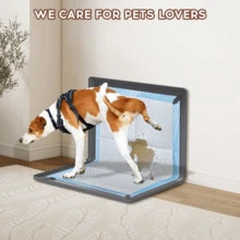 1 pieza Soporte de almohadilla para orinar de mascota de silicona suave, plegable y ahorra espacio, fácil de limpiar, antideslizante, adecuado para prevenir fugas y proteger los pisos. El diseño multifuncional también se puede usar como tapete para comida de mascotas o forro de jaula, viene con 1 almohadilla para orinar de mascota