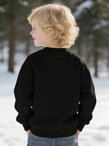 Disney Character Mickey Mouse Patterned Crewneck Casual Sweatshirt For Spring And Autumn, Suitable For Both Boys And Girls, Perfect For Holiday Parties, Gatherings, Outdoor Activities, And Everyday Casual Wear. - màu đen - Xem 2