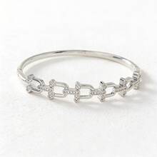 1 pieza Brazalete de cobre chapado en oro de 18K, regalo perfecto para ella en el Día de San Valentín - Multicolor - Ver 10
